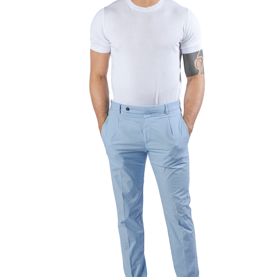 Pantalone Berwich-Retro azzurro