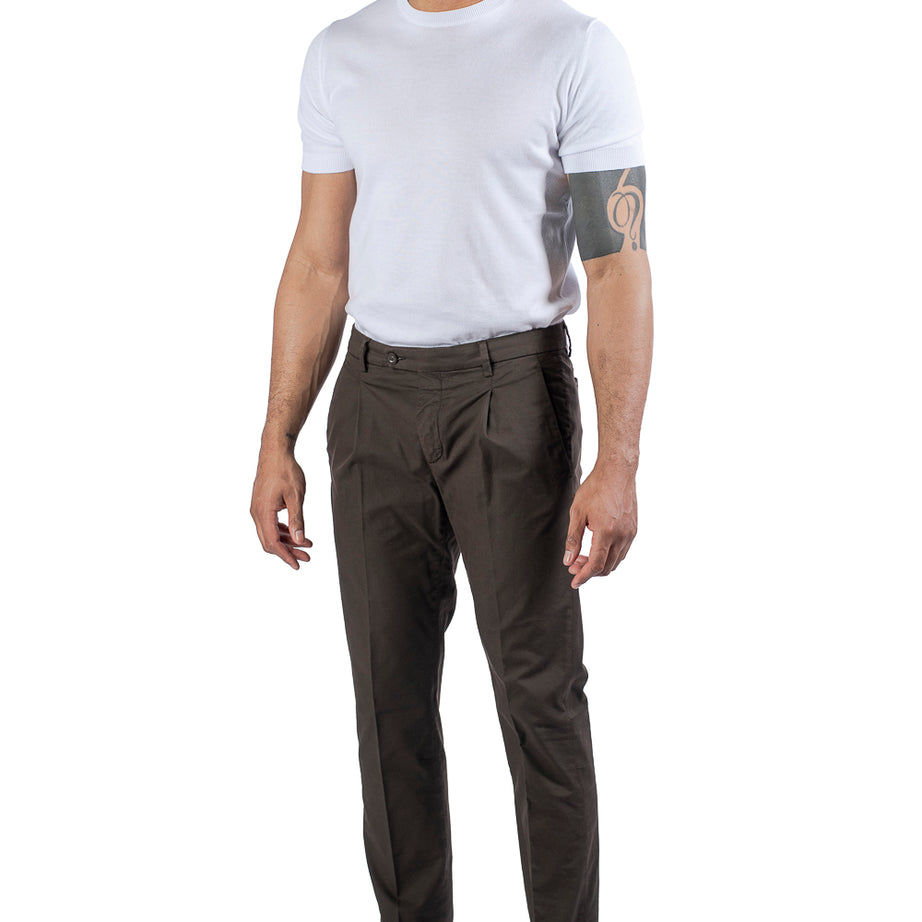 Pantalone Berwich marrone da uomo