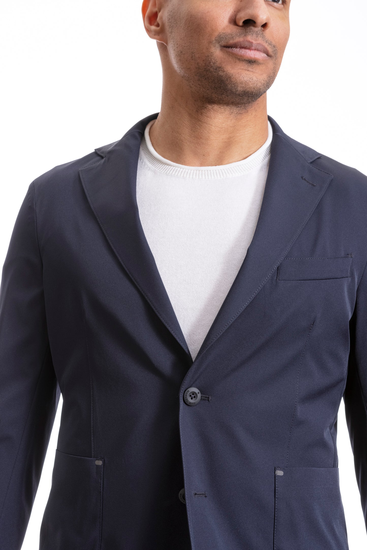 Manuel Ritz giacca blu tessuto TechCore