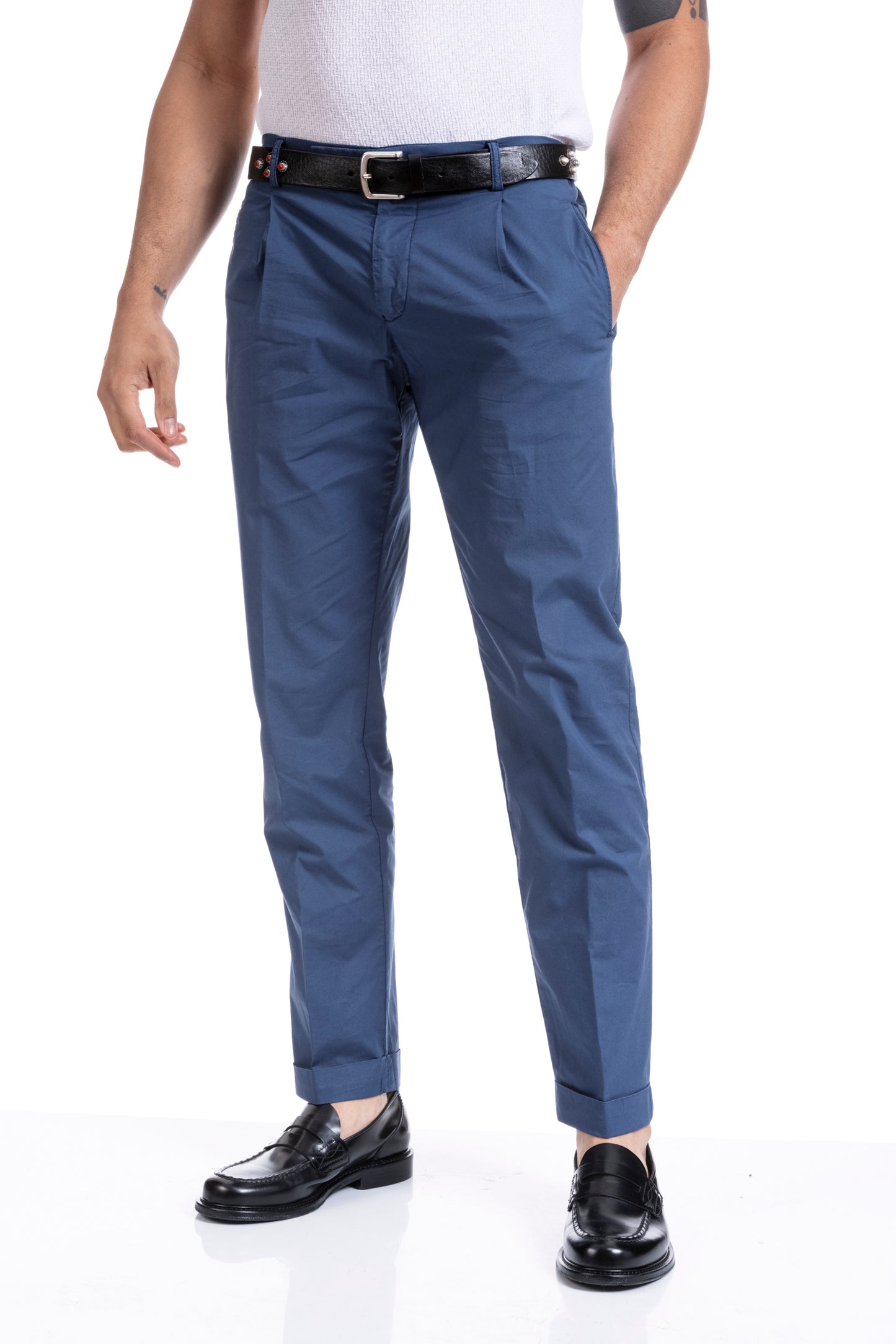 Berwich Retro elax pantalone blu