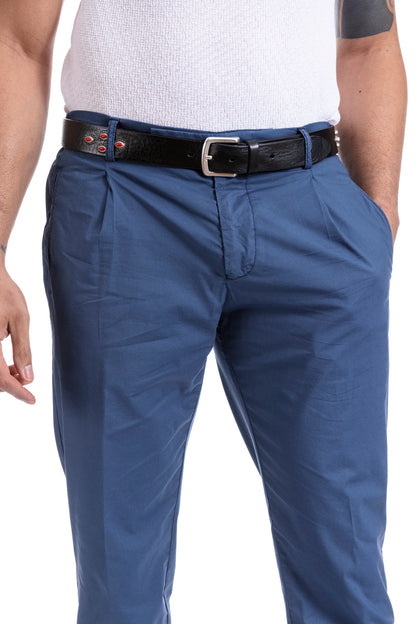 Berwich Retro elax pantalone blu